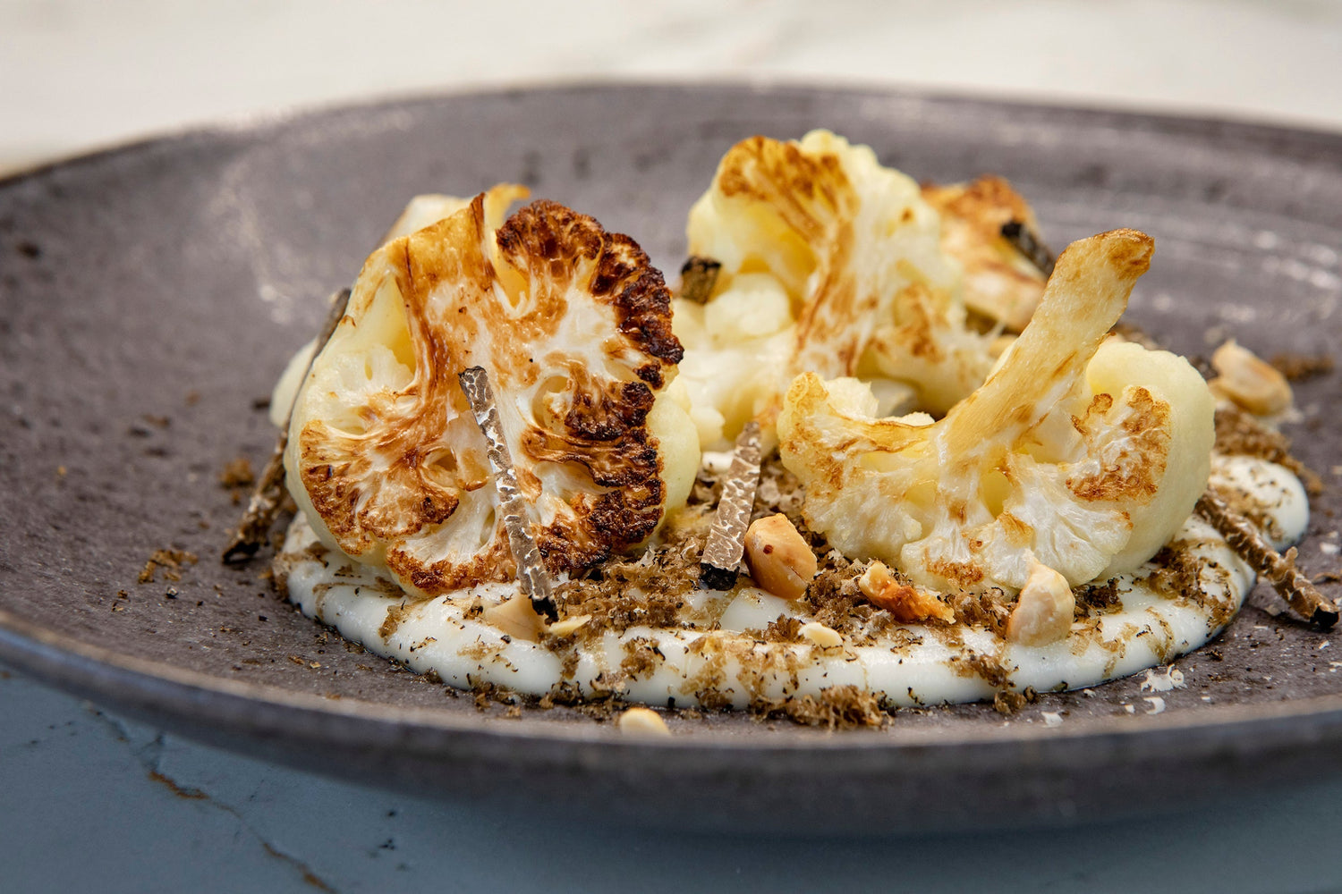 Cauliflower with Cream, Hazelnuts and Autumn Truffle