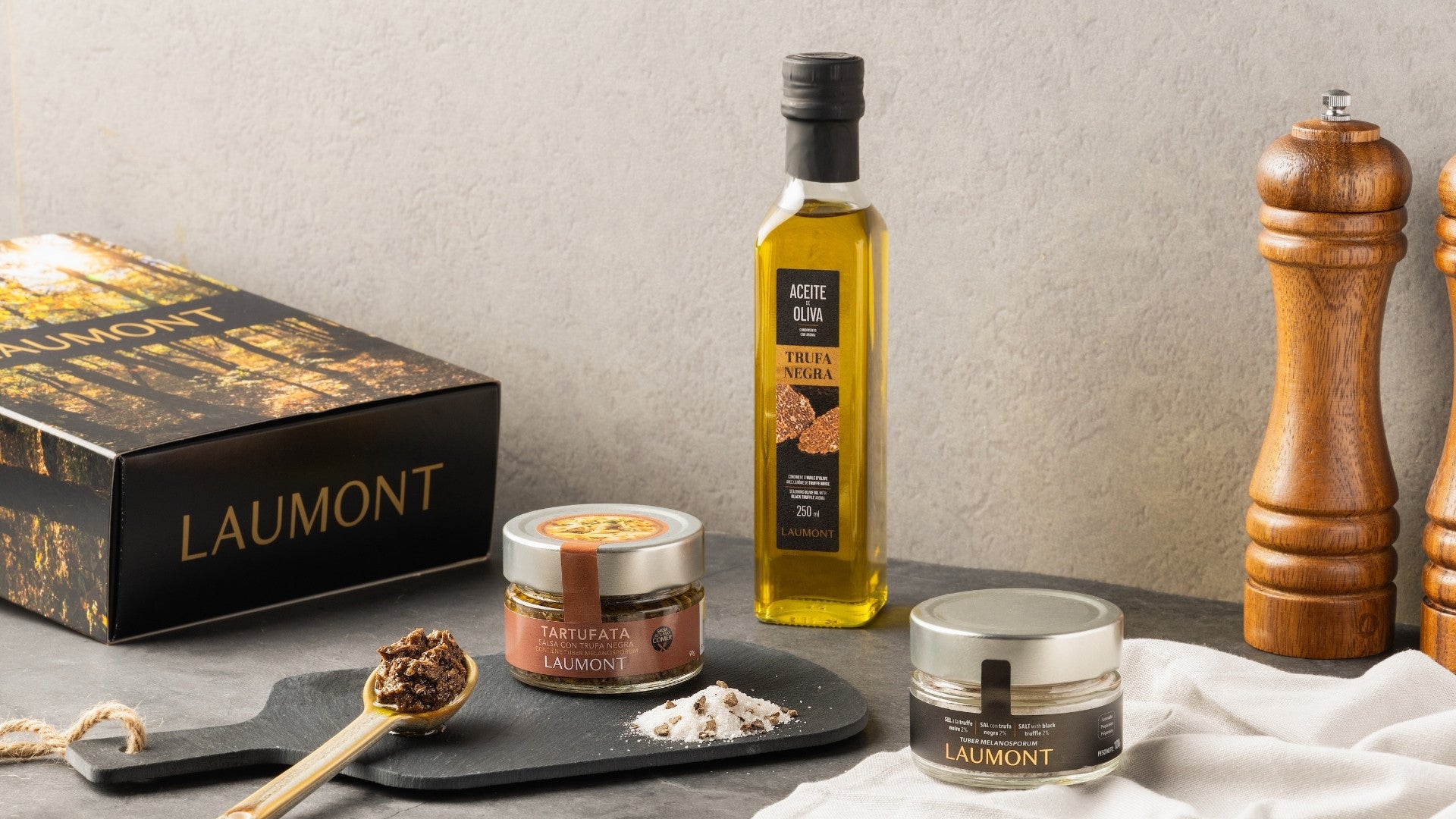 Truffled Gourmet Pack: Tartufata + Truffled Salt + Black Truffle Oil