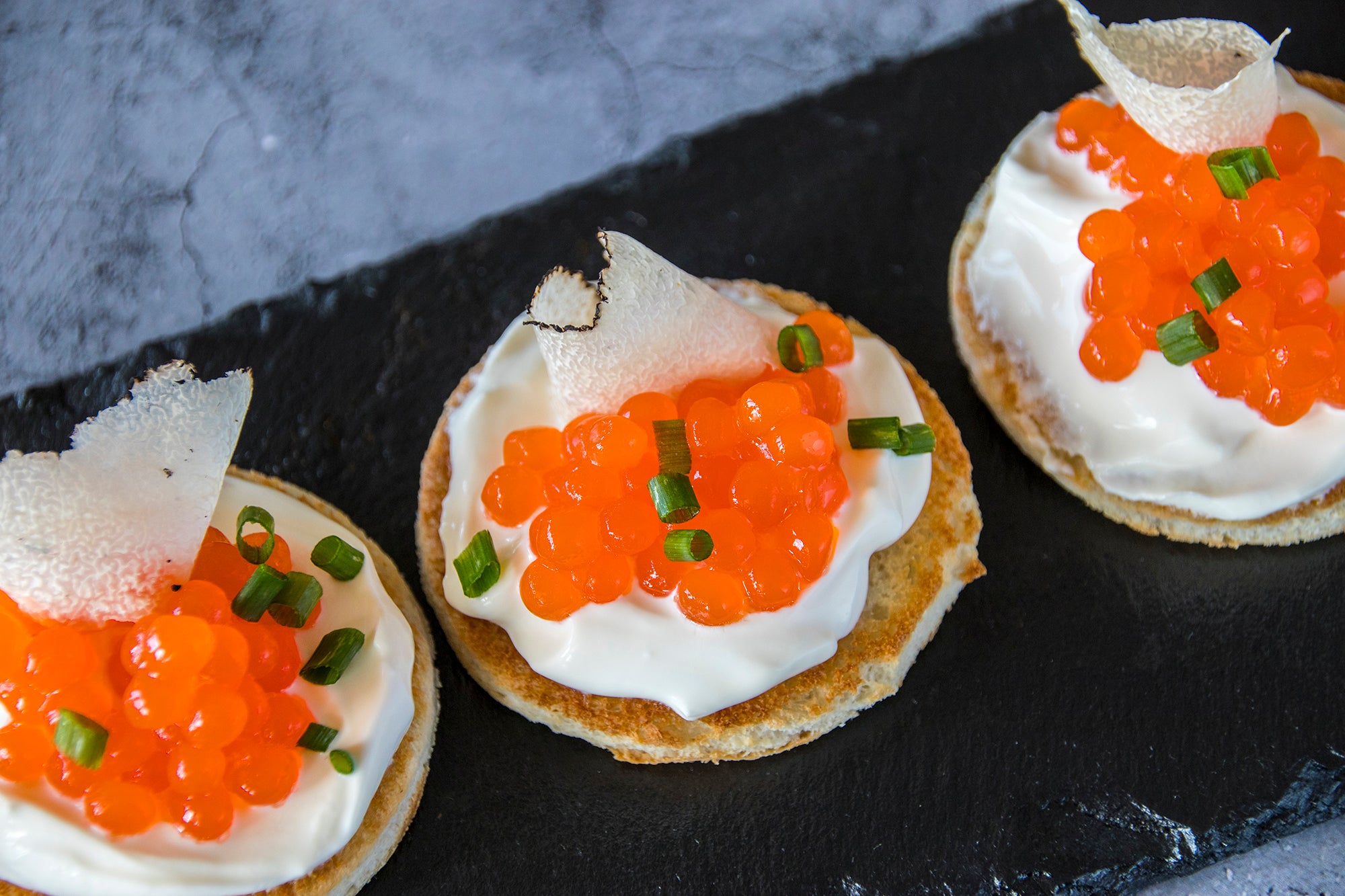 Truffle canapés