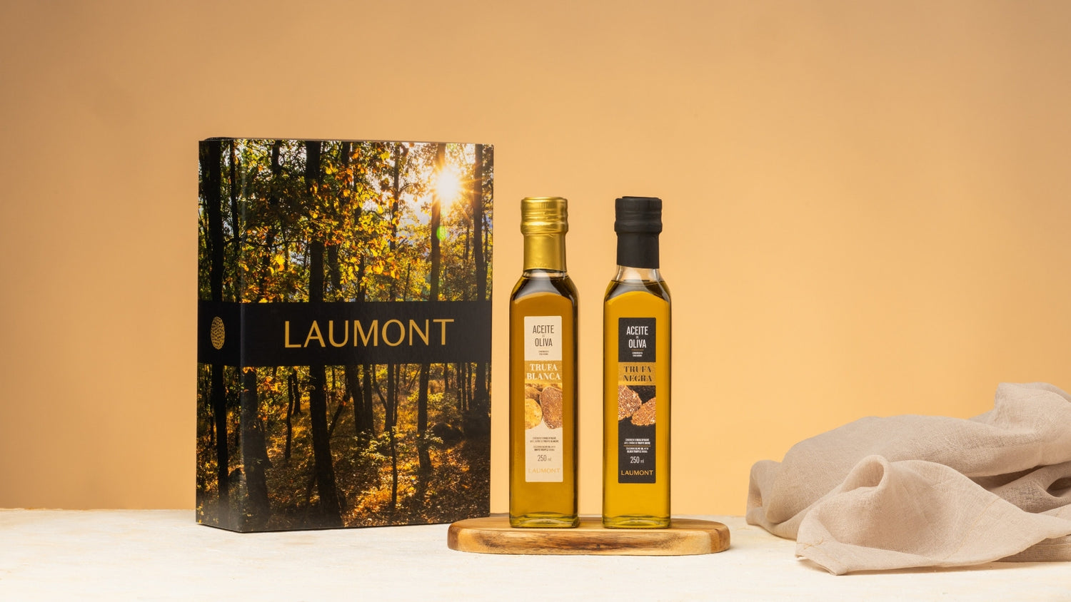 Black truffle oil + white truffle oil