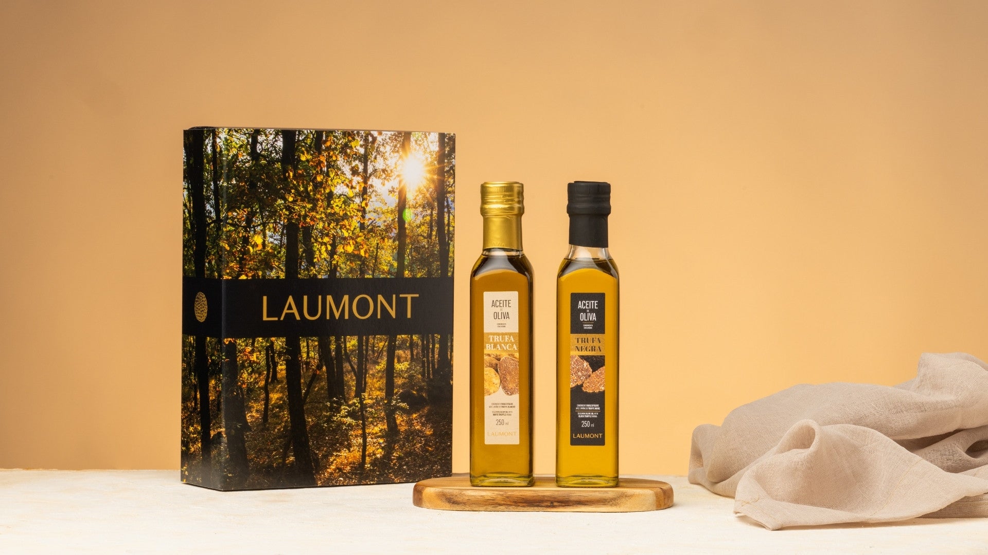 Black truffle oil + white truffle oil